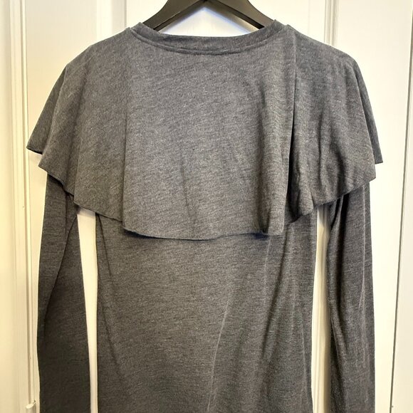 Zara Long Sleeve Top with Half Cape - Picture 3 of 3
